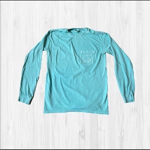 Women’s Ivory Ella Teal Long Sleeve Tee